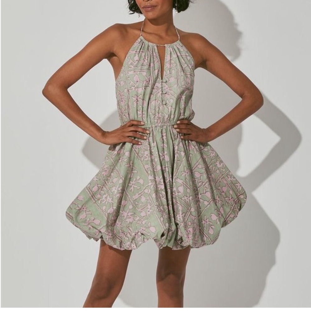 NWT Cleobella‎ Flora Block Print Mini Dress